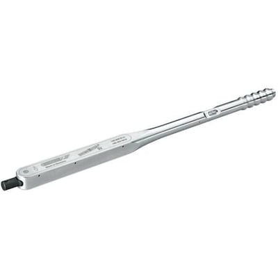 Gedore momentnøgle Ø22 mm, 140-620 Nm, lavet af aluminiumslegering med synlig kalibreringsmærkat.