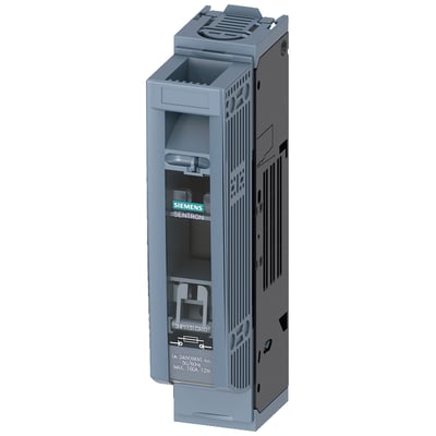 Siemens SENTRON sikringsafbryder 3NP1, 1-polet, NH00, 160A med grå kappe og tydelige mærkatdetaljer.