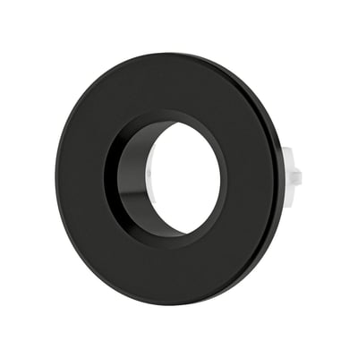 Damixa overløbsring til håndvask i mat sort finish, designet til Ø22-Ø24 mm overløbshul.