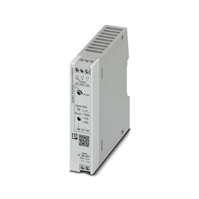 Phoenix Contact QUINT4-PS strømforsyning med 24VDC, 1,3A output og input fra 100-240V AC.