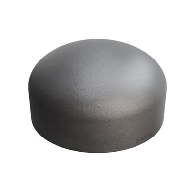 Indura endebund i P265GH stål, 114,3 mm i diameter og 6,3 mm tykkelse, med en højde på 64 mm.