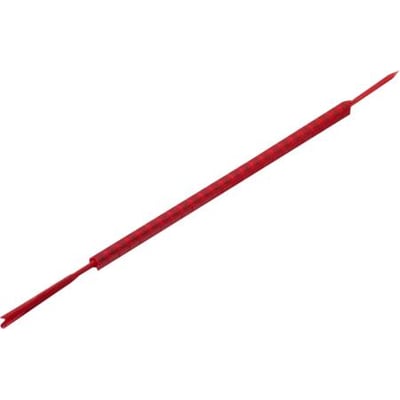 Weidmüller CLI ledningsmærke i rød, fremstillet af blød PVC, designet til laserprint og mærkning af ledninger.