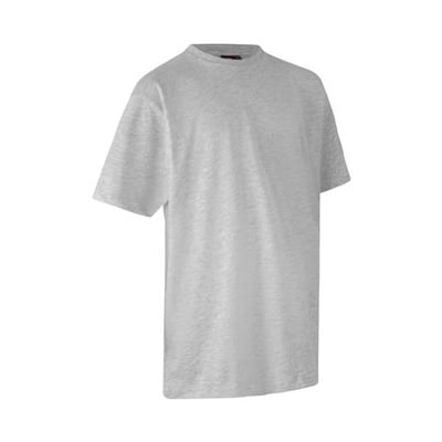 ID Identity T-TIME T-shirt til børn i str. 8/10 år, snow melange farve, med rund hals og korte ærmer.