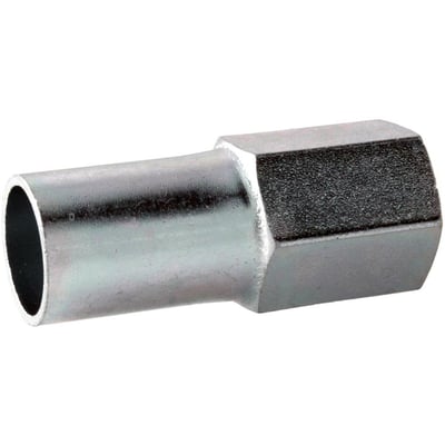 Unico forzinket overgangsmuffe med nippelende og udvendigt 3/4'' gevind, til 22mm rør.