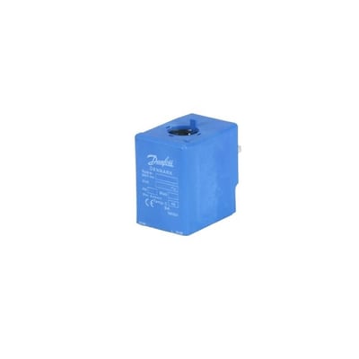 Danfoss BA048A spole 48V AC, 50Hz præsenteret isoleret på hvid baggrund.