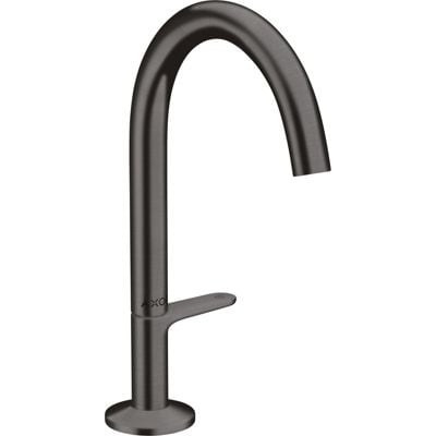 Hansgrohe AXOR One 170 håndvaskarmatur i børstet kobber med 170mm ComfortZone og Select-betjening, vist på hvid baggrund.