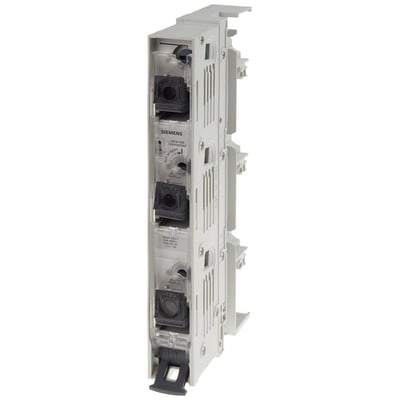 Siemens 3-polet D02 sikringsafbryder med 63A og skrueløse terminaler, designet til 60mm samlingssystem.