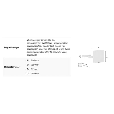 Smedbo Outline barber/sminkespejl i poleret krom med sensor og frontlight, 20x20 cm, monteret på væg ved et moderne badeværelsesmiljø.