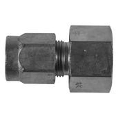 Messing union SO 41221 med indvendigt gevind, 15 x 1/2" dimension, fremstillet i blank messing.