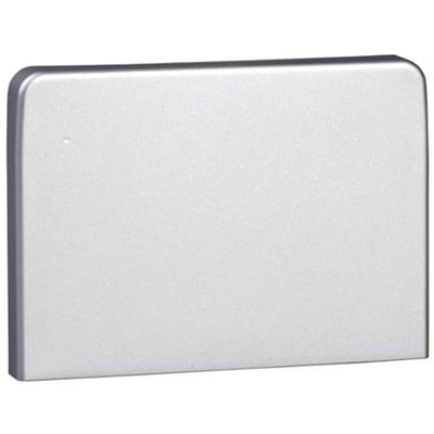 Lauritz Knudsen OL45 endestykke til OptiLine 45 installationssystem i eloxeret aluminium, 56mm bredt og 144mm højt.