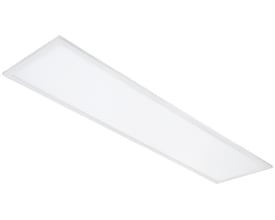 SG Armaturen Sense Eco LED-panel på 300x1200 mm med opalprismatisk afskærmning og hvid aluminiumsramme, isolationsklasse III.