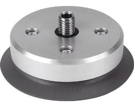 Festo vakuumsuger ESS-200-SF med 200mm sugekopdiameter og M10 gevindtilslutning påsat.