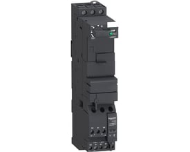 Schneider Electric TeSys Model U motorstarter til 32A, 110-240VAC/DC, med reset-knap og multifunktionshjul, vist på hvid baggrund.