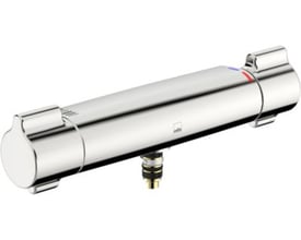 Oras Clinica håndvaskarmatur til vægmontering i kromfinish med to greb og cc 150 mm centerafstand.