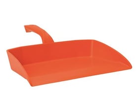 Vikan fejebakke på 330 mm i skarp orange farve, fremstillet af solidt, rengøringsvenligt plastmateriale til fødevareindustrien.