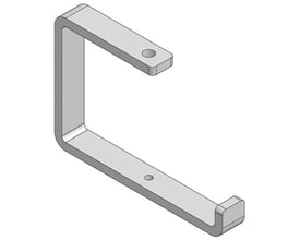 Schneider Electric åbent ophæng type 900, 250mm langt, 30mm bredt og 145mm højt, varmgalvaniseret.