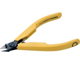 Bahco sidebidetang 8147 med spidst hoved, ideel til 0,1-1,0 mm tråd med gule ESD-sikre håndtag.