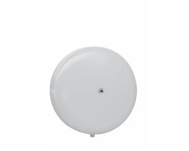 Bagside af Reflex trykekspansionsbeholder C, 18 liter, i grå med hvid baggrund.