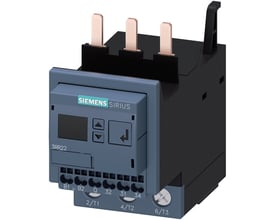 Siemens Sirius overvågningsrelæ 3RR22, str. S2, med fjederterminaler og digitalt display til 24-240V UC.