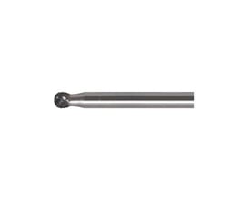 Ironside roterende hårdmetalfil HM D 0606 X med kugleformet skærehoved, set fra siden.
