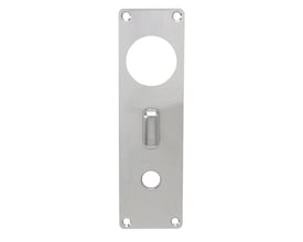 Langskilt fra Assa Abloy, model 2000/8659 i størrelsen 206 x 60 mm, set forfra med runde udskæringer.