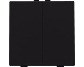 Niko 2-tryk i mørkebrun (NHC) med et ensartet tekstureret finish og to tydelige trykflader adskilt af en lodret linje.