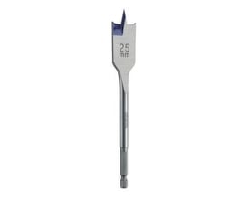 IRWIN Blue Groove fladbor på 13 × 157 mm set lodret med flad skærespids og synlig 25 mm-markering.