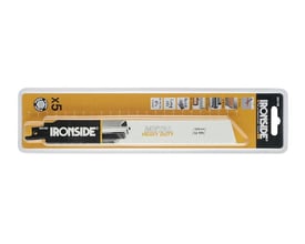 Ironside BIM HD-bajonetsavklinge på gul emballage, mærket 228 mm og 18 TPI.