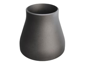 Konisk reduktion i P235GH stål, forbinder 139,7 mm rør til 88,9 mm rør med 3,2 mm tykkelse.