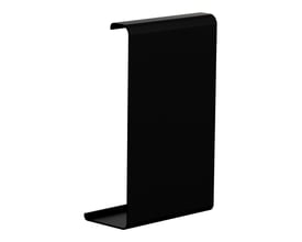 Schneider Electric TTI-US123 72mm koblingsstykke i sort aluminium, designet til 123x72mm kanaler.