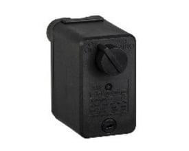 Schneider Electric effektpressostat XMPR12C2133 med 12 bar tryk og G 1/4 hun tilslutning, viser drejeknap og mærkat.