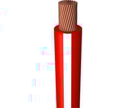 H07Z-K monteringsledning 1x1,5mm² i rød og hvid med fintrådet kobberleder, 450/750V.