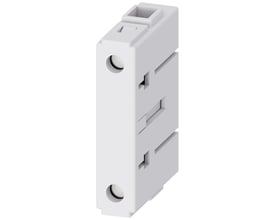 Siemens N-klemme 3LD9 til 3LD3 afbryder, hvid plast, med synlige monteringsdetaljer og terminalåbninger.