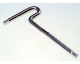 Helmuth A. Jensen rustfri T-formet stiftnøgle i 3,0 mm størrelse, fremstillet af poleret AISI 465 stål.