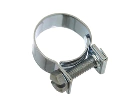 Michlar Miniaba G spændebånd i metal med et spændeområde på 9-11,3 mm, vist på hvid baggrund.