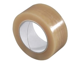 Antalis transparent PVC32 tape med solvent klæber på 66 meter og 25mm bredde, støjsvag.