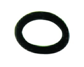 Sort, ringformet NBR-pakning med hul i midten, mål 43 x 55 x 3 mm.