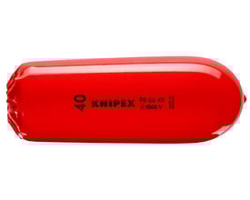 Knipex L-AUS tylle 98 66 40 i rød plast med 40 mm indvendig diameter og 1000 V mærkning.