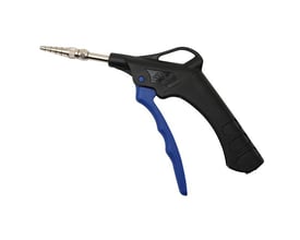 FLAIR AP/SM pumpe-/blæsepistol i sort og blå lavet af slagfast PA6 plast med messingdyse til oppumpning af bolde og luftmadrasser.