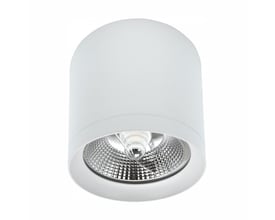 SpectrumLED Chloe AR111 GU10-downlight i hvid, rund form, med forsænket reflektor og anti-blænd-design.