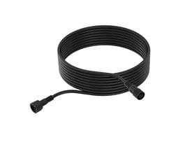 Philips Lighting GardenLink 10 meter tilslutningskabel i sort, vist rullet sammen på en hvid baggrund med tydelige stik i hver ende.