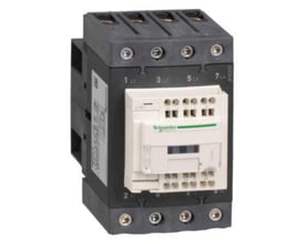 Schneider Electric TeSys D kontaktor, model LC1DT60A3F7, 4-polet med 4 sluttekontakter, 60A AC-1 og 110V AC spole.