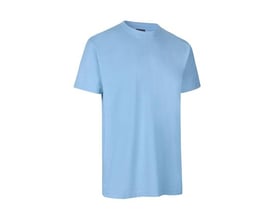 ID Identity T-shirt Pro i lys blå, størrelse 2XL, med rund hals og korte ærmer, vist på hvid baggrund.