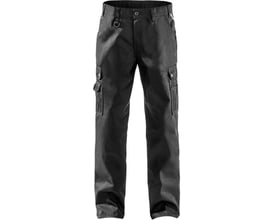 Kansas Fristads servicebukser i sort, str. C152, med slidstærkt materiale og flere lommer.