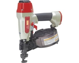 Nobe MAX CN450G sømpistol til tromlesøm, med røde og grå detaljer, ideel til professionelt brug.