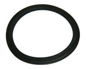 BLÜCHER EPDM pakning til vandlås set fra en anden vinkel, fremviser materiale og form på en neutral baggrund.