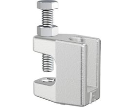 Flamco galvaniseret profilklemme 8 kck med M8 x 45 bolt, egnet til M8-M10 profiler, 18 mm høj.