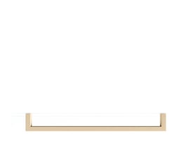 Metallbude Vana håndklædestang, firkantet, beige, isoleret på en hvid baggrund, viser stangens rene linjer og form.