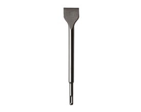 Ironside flisemejsel på 40 x 250 mm set forfra, så det brede skær og SDS-Plus-skaftet ses tydeligt.