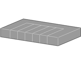 ABB C20-DB fugtspærre til CDC X20 skabe, vist som en grå rektangulær enhed med syv opdelte sektioner på toppen.